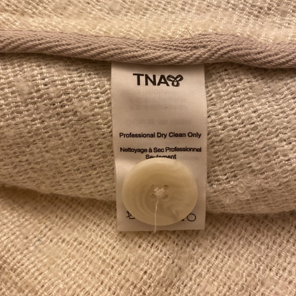 BNWOT Golden by TNA Aritzia Wilfred Zippered Poncho Sweater with Hood - Picture 4 of 6